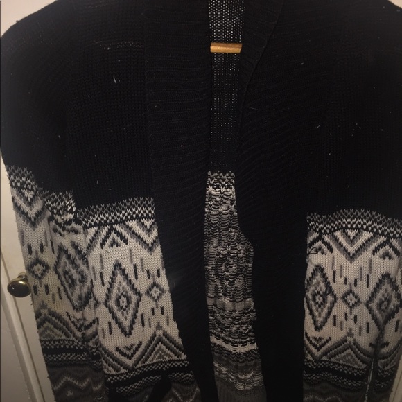 Black/white/ and gray cardigan - Picture 1 of 2
